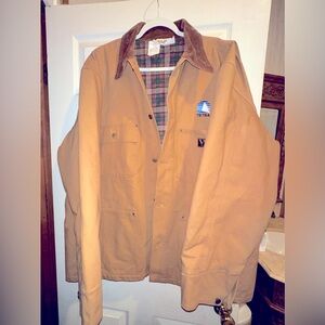 Work Duck Canvas Detroit Style Tan Insulated Jacket Intense Heat Extreme Cold